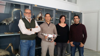 La UEx dise&ntilde;a un protocolo cient&iacute;fico para el seguimiento de aves a trav&eacute;s de drones