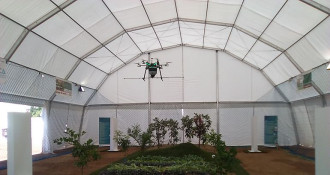 La Feria de Zafra ha ofrecido demostraciones de drones en servicios aplicados a la actividad agroganadera